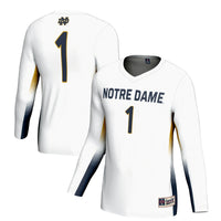 #1 Notre Dame Fighting Irish Lightweight Volleyball Jersey - White