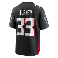 Atlanta Falcons Michael Turner Black Game Retired Player Jersey