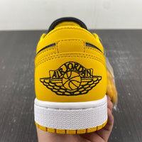 Low Top Sneakers, Black Yellow Colorway, Lace Up Design, Casual Gift for Sneaker Fans