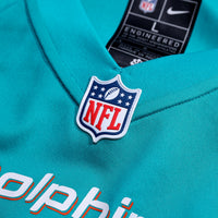 Miami Dolphins Chris Johnson Aqua 2026 NFL Draft First Round Pick No. 27 Team Game Jersey