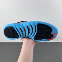 Retro Low Top Sneakers, Blue Black Orange Colorway, Lace Up Design, Casual Gift for Sneaker Fans