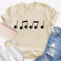 Festive Music Lover Holiday T-Shirt, Musical Note Snowman Christmas Shirt, Winter Snowman Melody Tee, Xmas Band Choir Teacher Present