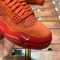 Low Top Sneakers, Red Colorway, Reflective Detail, Lace Up Design, Casual Gift for Sneaker Fans