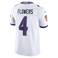 Baltimore Ravens Zay Flowers White Stitched Limited Jersey