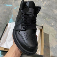 Retro Mid Top Sneakers, Black Colorway, Lace Up Design, Casual Gift for Sneaker Fans