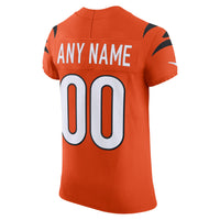Cincinnati Bengals Orange Alternate Elite Custom Jersey