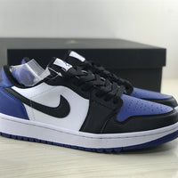 Low Top Golf Shoes, Blue Black White Colorway, Lace Up Design, Casual Gift for Shoe Lovers