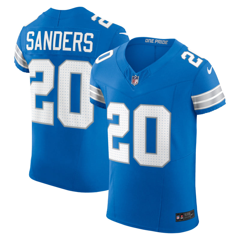 Detroit Lions Barry Sanders Blue Team Elite Jersey