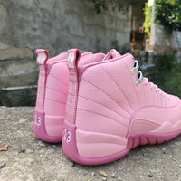 High Top Sneakers, Pink Colorway, Lace Up Design, Casual Gift for Sneaker Fans