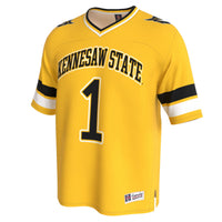 Kennesaw State Owls Lightweight Collegiate Football Fashion Jersey - Gold