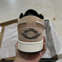 Low Top Sneakers, White Brown Colorway, Lace Up Design, Casual Gift for Sneaker Fans