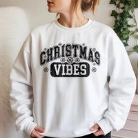 Varsity Snowflake Crewneck, Christmas Vibes Sweatshirt, Comfy Holiday Graphic Sweatshirt, Winter Aesthetic Pullover, Xmas Present Sweatshirt
