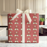 Martial Arts Gift Wrap, Karate Santa Christmas Wrapping Paper, Humorous Judo Santa Holiday Wrapping Paper, Black Belt Santa Gift Wrap Roll