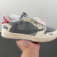 Low Top Sneakers, Off White Gray Colorway, Reverse Hook Design, Lace Up Design, Casual Gift for Sneaker Fans