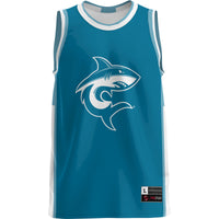 Hawaii Pacific Sharks Lightweight Basketball Jersey - Teal