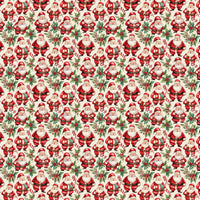 Retro Christmas Wrapping Paper, Vintage Santa Claus Wrapping Paper, Holiday Noel Wrapping Paper, Festive Winter Gift Wrap, Xmas Present Wrap