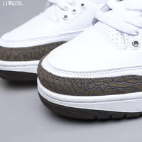 Sneakers, White Black Colorway, Lace Up Design, Casual Gift for Sneaker Fans