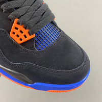 Retro Low Top Sneakers, Blue Black Orange Colorway, Lace Up Design, Casual Gift for Sneaker Fans