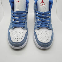Sneakers, Blue Gray White Colorway, Lace Up Design, Casual Gift for Sneaker Fans