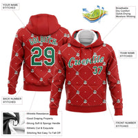 3D Pet Graphic Pullover Sweatshirt, Custom Christmas Dog Santa Hoodie, Personalized Dog Lover Hoodie, Festive Xmas Holiday Apparel Present