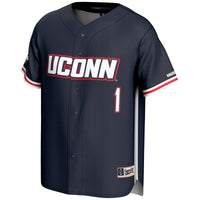 #1 UConn Huskies Lightweight Baseball Jersey - Navy