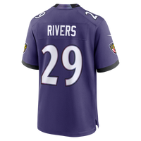 Baltimore Ravens Chandler Rivers Purple Team Game Jersey