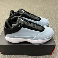 Low Top Basketball Shoes, Blue Black Gray Colorway, Suede Footwear, Lace Up Design, Casual Gift for Shoe Lovers