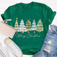 Festive Christmas Tree Shirt, Merry Christmas Tree T-Shirt, Retro Holiday Graphic Tee, Winter Xmas Pullover Tee, Christmas Present