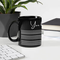 Comfy Winter Stitch Effect Coffee Mug, Nordic Sweater Pattern Ceramic Mug, Fair Isle Holiday Mug, Adorable Christmas Present for Drinkers