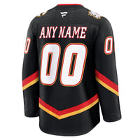 Calgary Flames Black Alternate Premium Custom Jersey