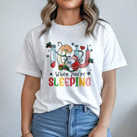 Humorous Santa Medical Shirt, ICU Nurse Christmas T-Shirt, Intensive Care Unit RN Tee, Hospital Graphic T-Shirt, Nursing Staff Holiday Present
