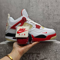 Mid Top Sneakers, Red Colorway, Lace Up Design, Casual Gift for Sneaker Fans