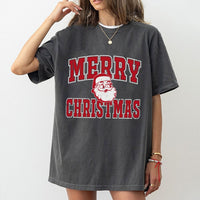 Retro Vintage Santa Graphic Tee, Merry Christmas Santa T-Shirt, Festive Holiday Season T-Shirt, Adorable Vintage Santa Christmas T-Shirt