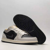 Low Top Sneakers, Black Gray Colorway, Lace Up Design, Casual Gift for Sneaker Fans