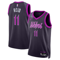 Minnesota Timberwolves 2025/26 City Edition Swingman Jersey - Black - Naz Reid