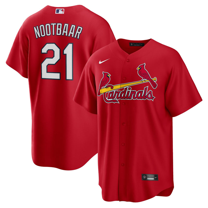 St. Louis Cardinals Lars Nootbaar Red Big & Tall Alternate Replica Player Jersey