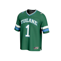 #1 Tulane Green Wave Collegiate Football Fashion Jersey - Green