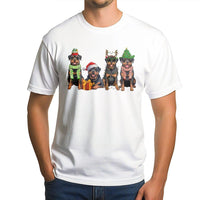 Festive Dog Lover Holiday Shirt, Rottweiler Christmas T-Shirt, Adorable Rottweiler Graphic Tee, Xmas Pet Dog T-Shirt, Dog Mom Holiday Present