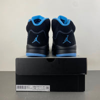 Mid Top Sneakers, Blue Black Colorway, Lace Up Design, Casual Gift for Sneaker Fans