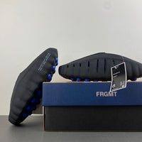 Slides, Blue Black Colorway, Slip On Design, Casual Gift for Shoe Lovers