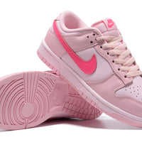 Low Top Sneakers, Pink Colorway, Lace Up Design, Casual Gift for Sneaker Fans