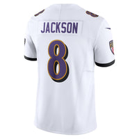 Baltimore Ravens Lamar Jackson White Limited Jersey