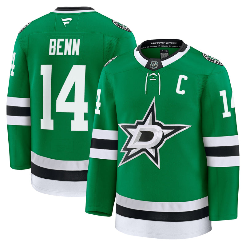 Dallas Stars Jamie Benn Kelly Green Home Premium Jersey
