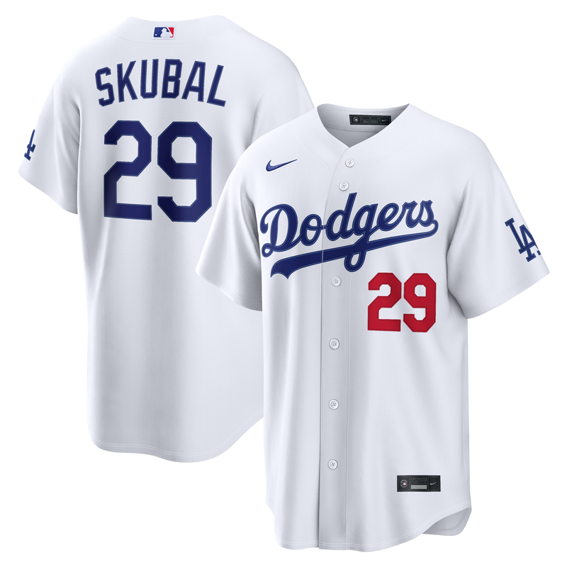 Los Angeles Dodgers Tarik Skubal White Home Stadium Jersey