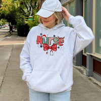 Festive Stethoscope Bow Sweatshirt, Christmas Nurse Hoodie, RN Nursing Student Holiday Hoodie, Adorable Medical Pullover, Christmas Nurse Present