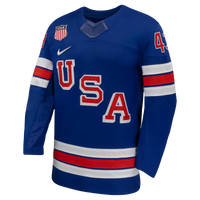 Quinn Hughes Royal US Hockey 2026 Home Replica Jersey