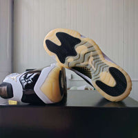 High Top Sneakers, White Gold Colorway, Lace Up Design, Casual Gift for Sneaker Fans