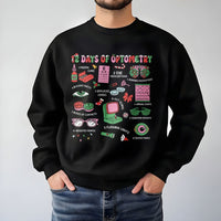 Eye Doctor Christmas Sweatshirt, 12 Days of Optometry Sweatshirt, Optician Holiday Crewneck, Eye Care Xmas Sweater, Optometrist Sweatshirt