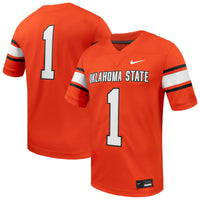 #1 Oklahoma State Cowboys Game Football Jersey - Orange