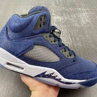 Sneakers, Navy Blue Navy Colorway, Lace Up Design, Casual Gift for Sneaker Fans